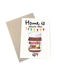 Mouse & Pen Kort - Home Is Where the Nutella Is (A6)